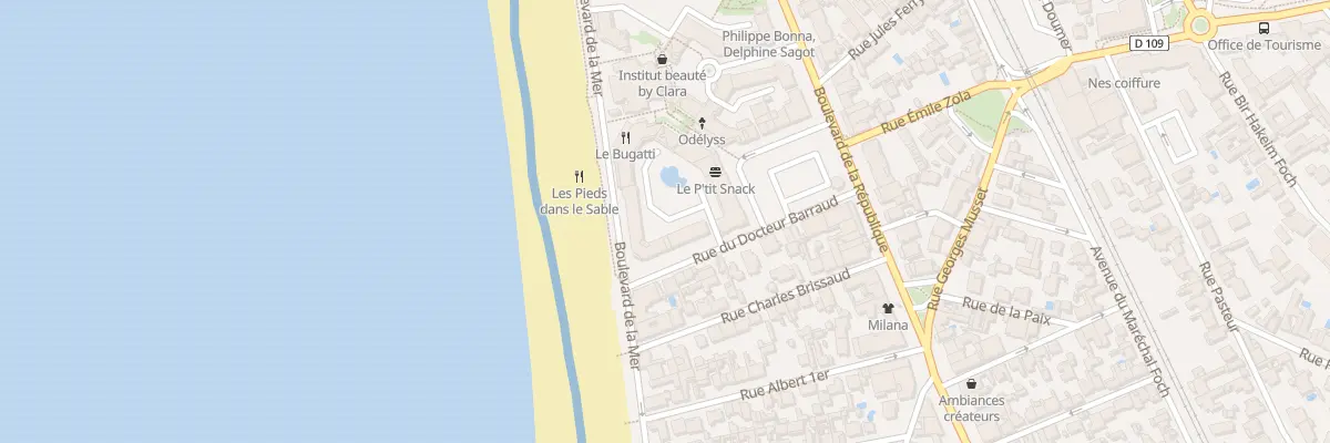 Plan du 1 Rue du Docteur Barraud à Châtelaillon-Plage