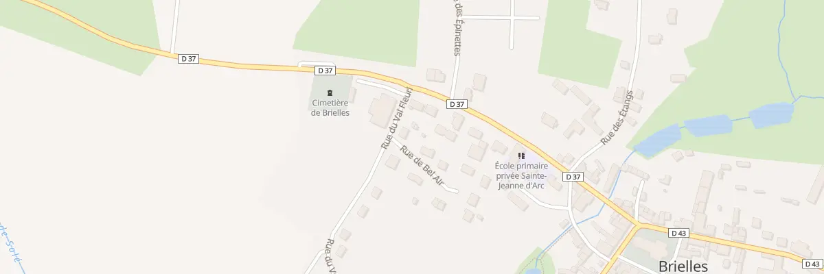 Plan du 1 Rue du Val Fleuri à Brielles