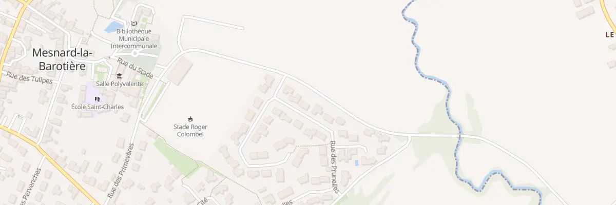 Plan du 23 Rue des Prunelles à Mesnard-la-Barotière