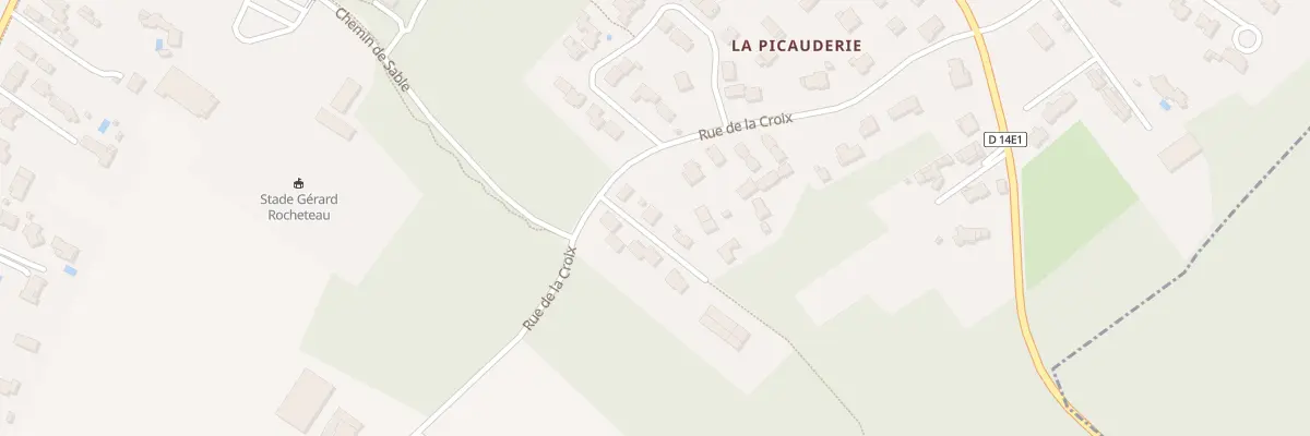 Plan du 3 Che du Champ de Tir à Étaules
