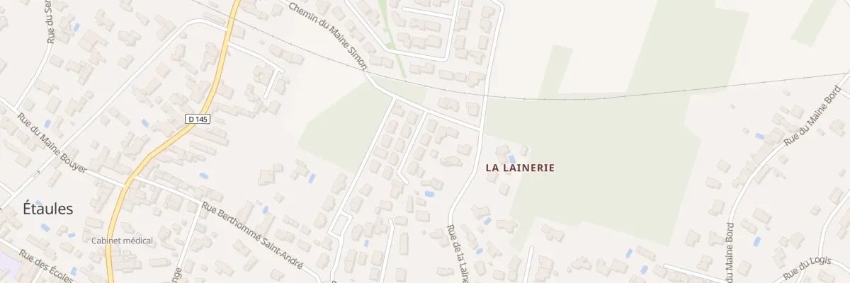 Plan du 7 Che du Maine Simon à Étaules