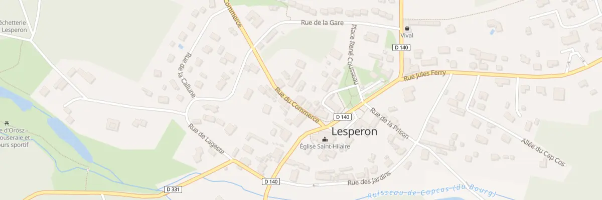 Plan du 56 Rue du Commerce à Lesperon