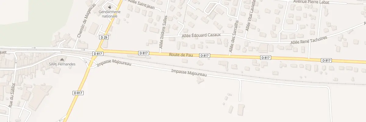 Plan du 260 Rte de Pau à Peyrehorade