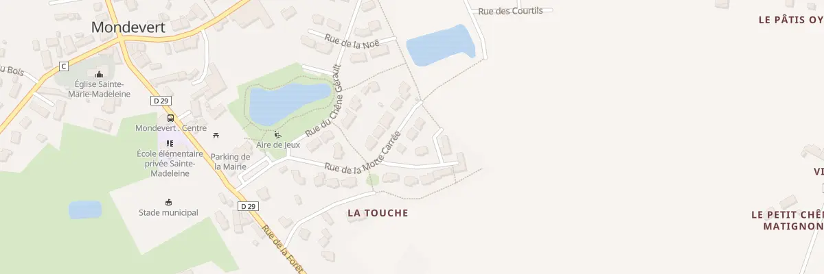 Plan du 12 Rue de la Motte Carrée à Mondevert