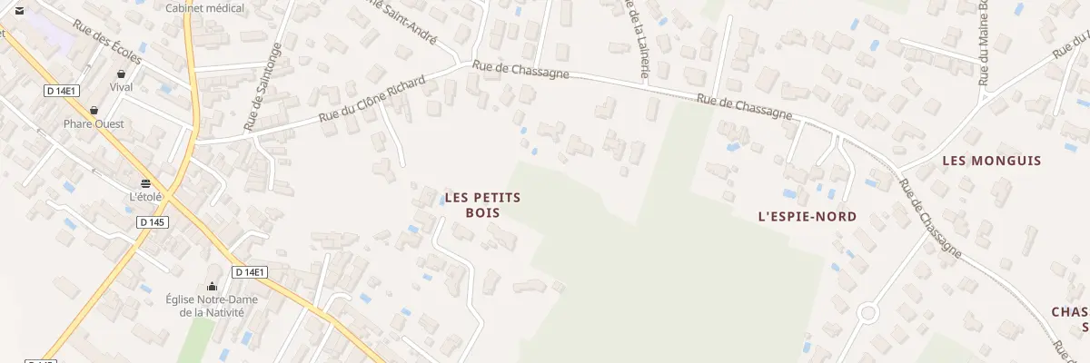 Plan du 10 Rue de Chassagne à Étaules