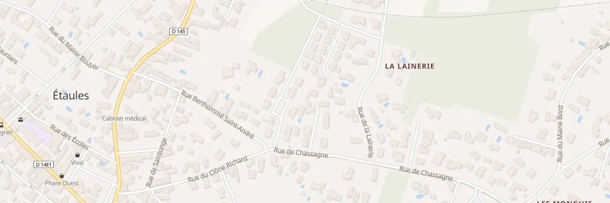 Plan du 3B Rue de Chassagne à Étaules