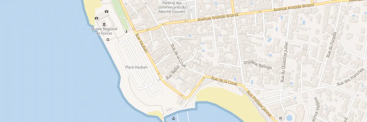Plan du 25 Rue de la Coue à Fouras