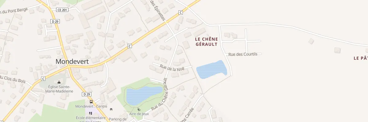 Plan du 7 Rue de la Noe à Mondevert