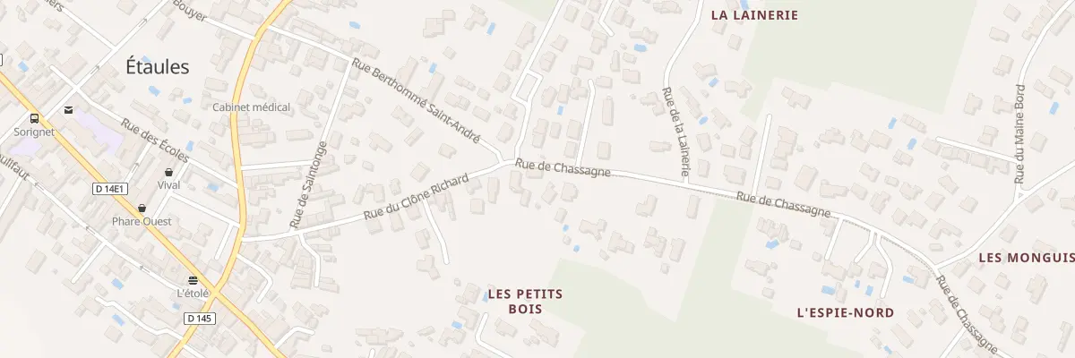 Plan du 4 Rue de Chassagne à Étaules
