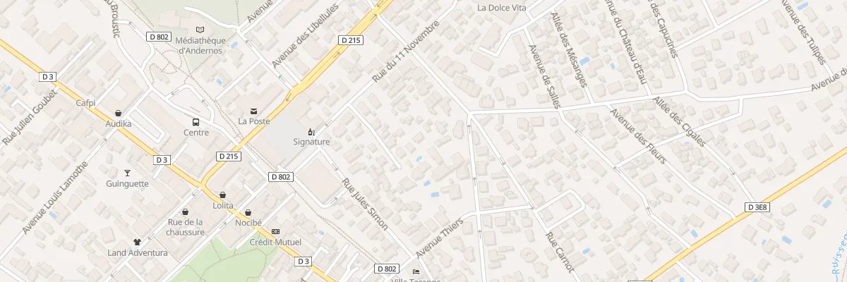 Plan du 3T Rue des Marins à Andernos-les-Bains