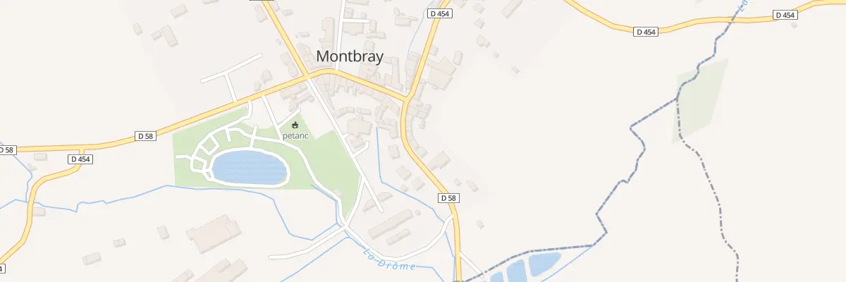 Plan du 57 Rte de Courson à Montbray