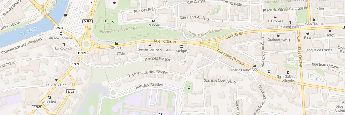 Plan du 8 Rue des Fossés à Saint-Lô