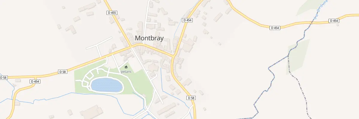 Plan du 3 Rte de Courson à Montbray