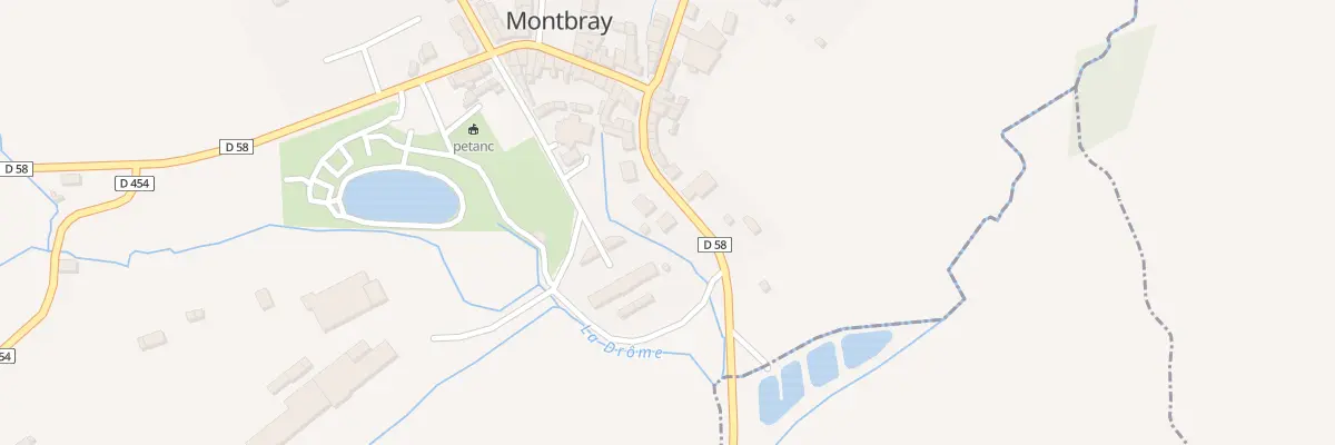 Plan du 88 Rte de Courson à Montbray