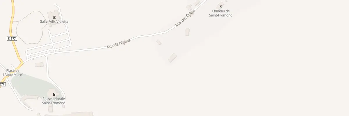 Plan du 57 Rue de l’Eglise à Saint-Fromond