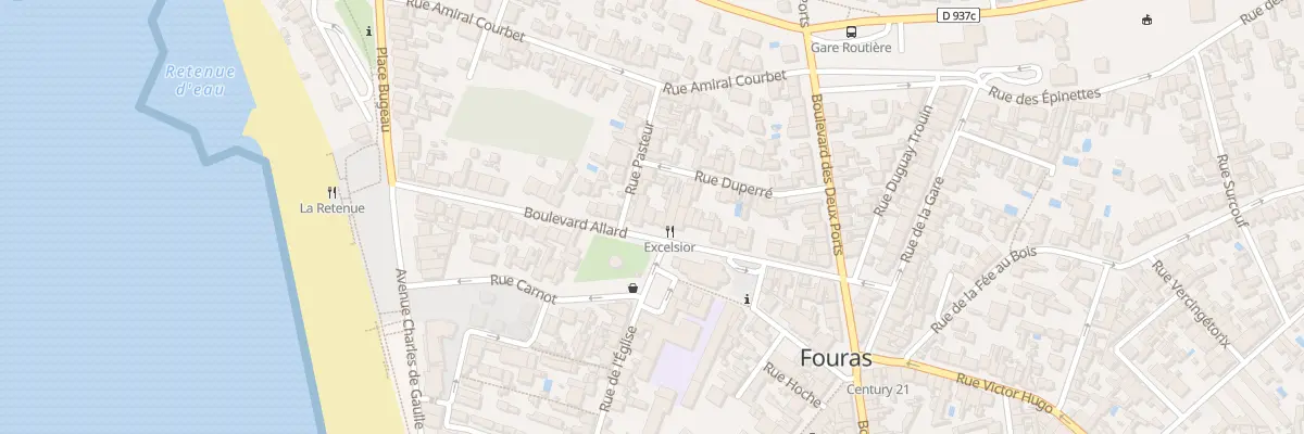 Plan du 38 Bd Allard à Fouras