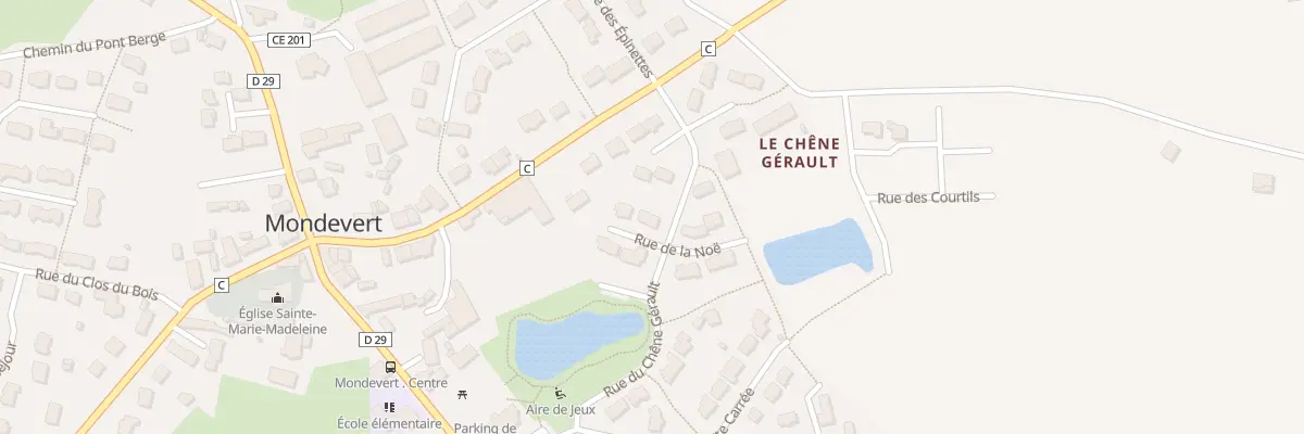 Plan du 3 Rue de la Noe à Mondevert