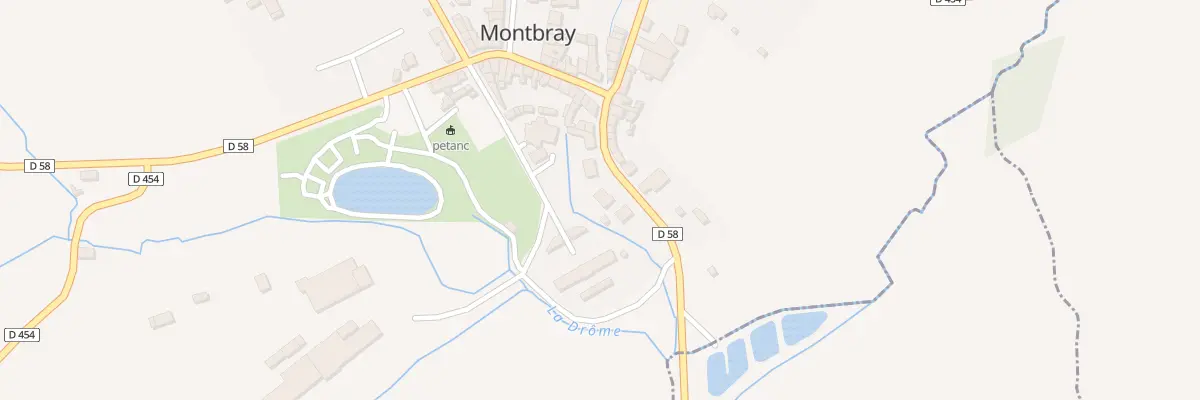 Plan du 68 Rte de Courson à Montbray