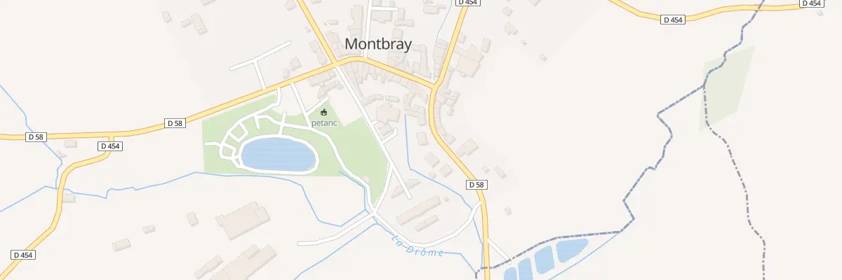Plan du 54 Rte de Courson à Montbray