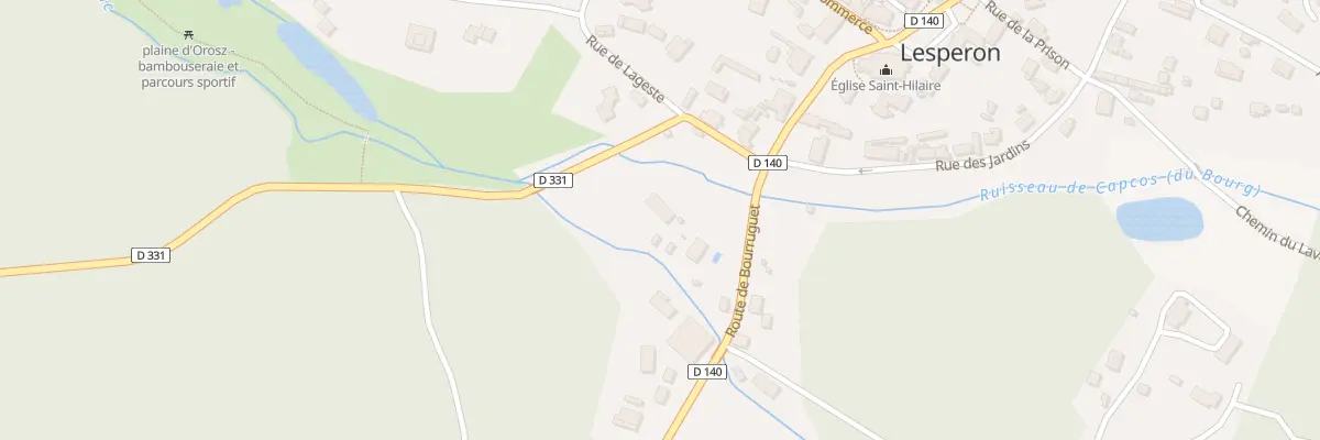 Plan du 175 Rte de Linxe à Lesperon