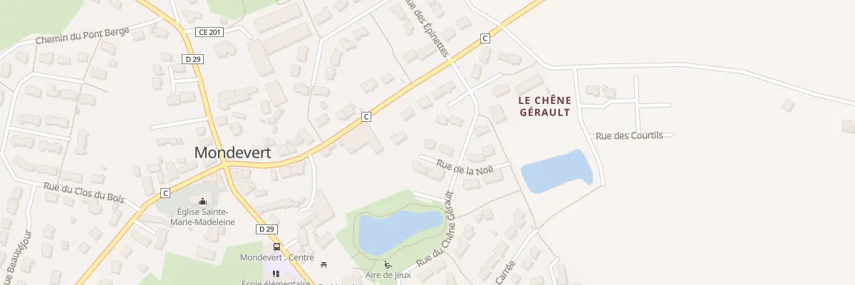 Plan du 1 Rue de la Noe à Mondevert