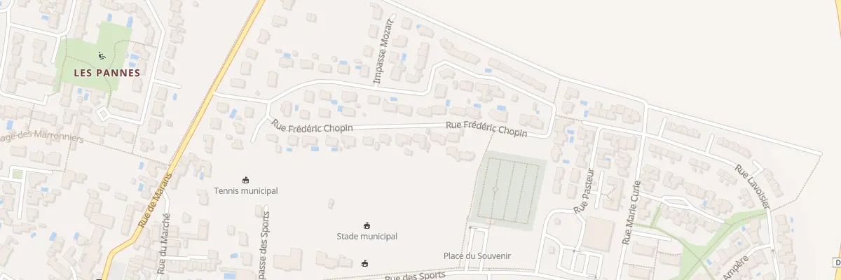 Plan du 18 Rue Frédéric Chopin à Saint-Xandre