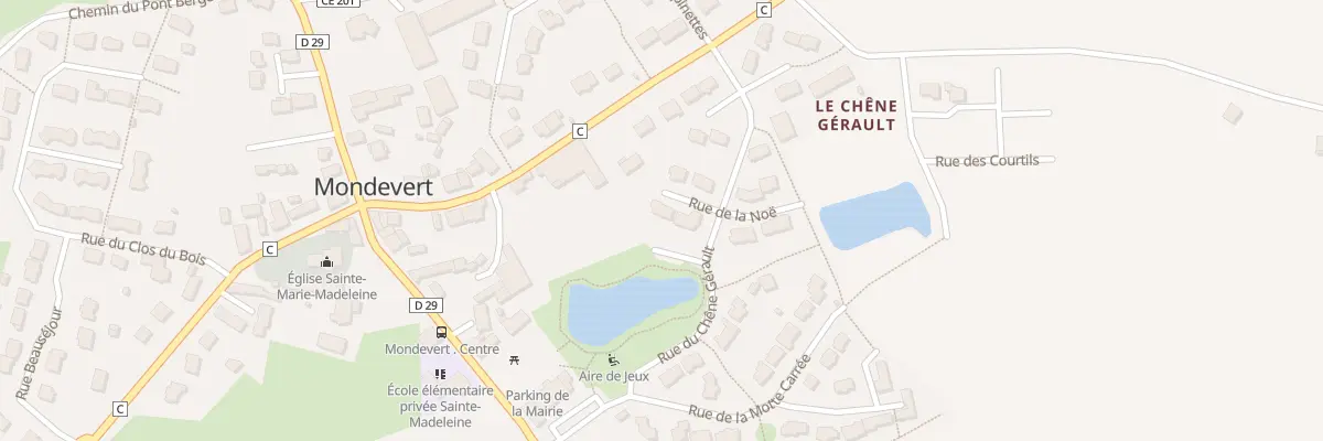Plan du 2 Rue de la Noe à Mondevert