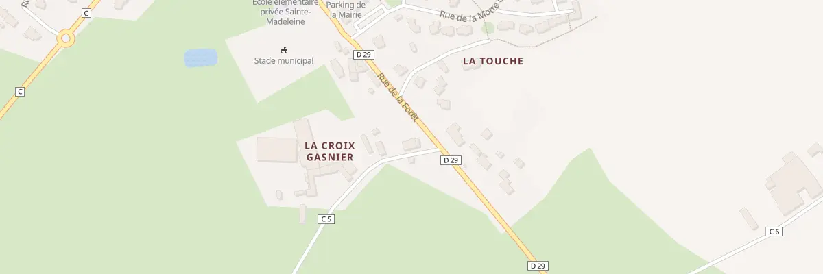 Plan du 2 La Croix Gasnier à Mondevert