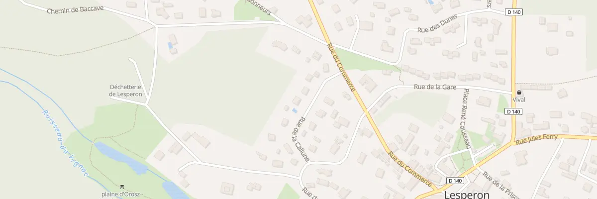 Plan du 86 Rue de la Callune à Lesperon