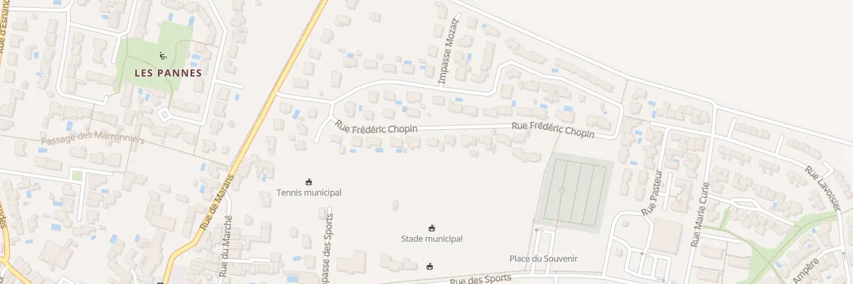Plan du 12 Rue Frédéric Chopin à Saint-Xandre