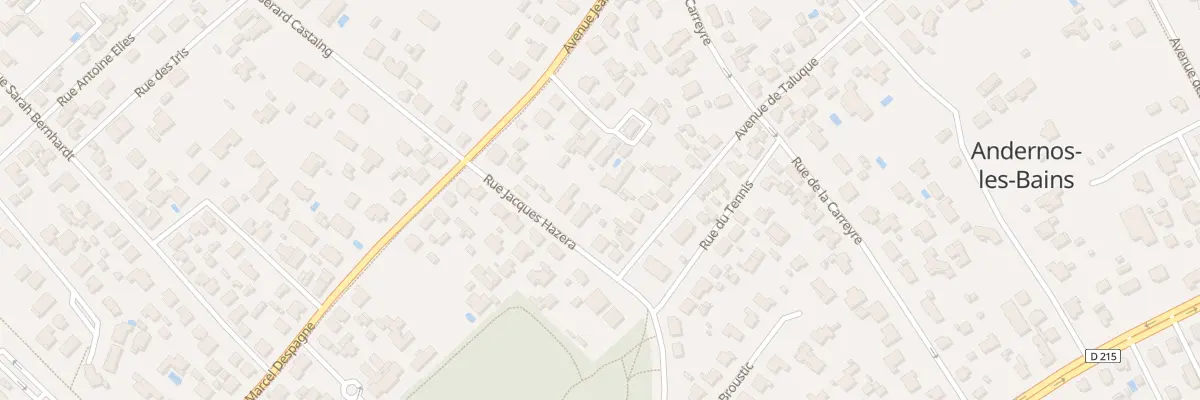 Plan du 18 Rue Jacques Hazera à Andernos-les-Bains