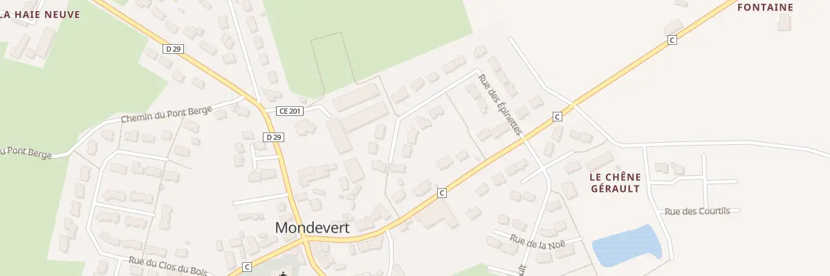 Plan du 13 Rue des Epinettes à Mondevert
