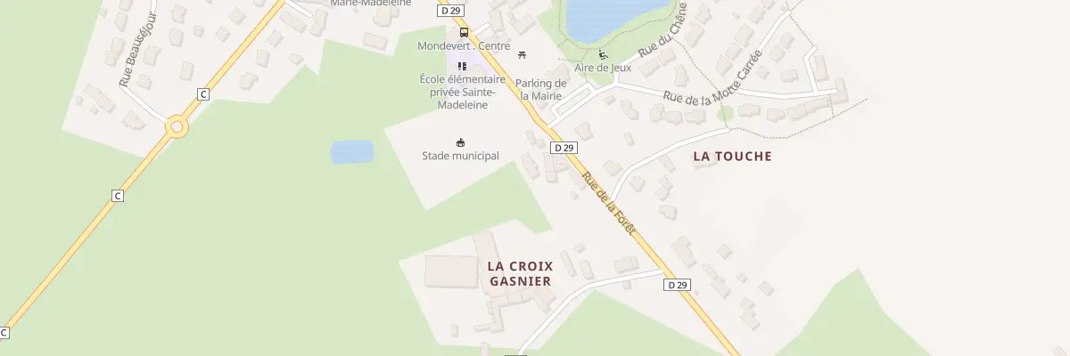 Plan du 20 Rue de la Foret à Mondevert