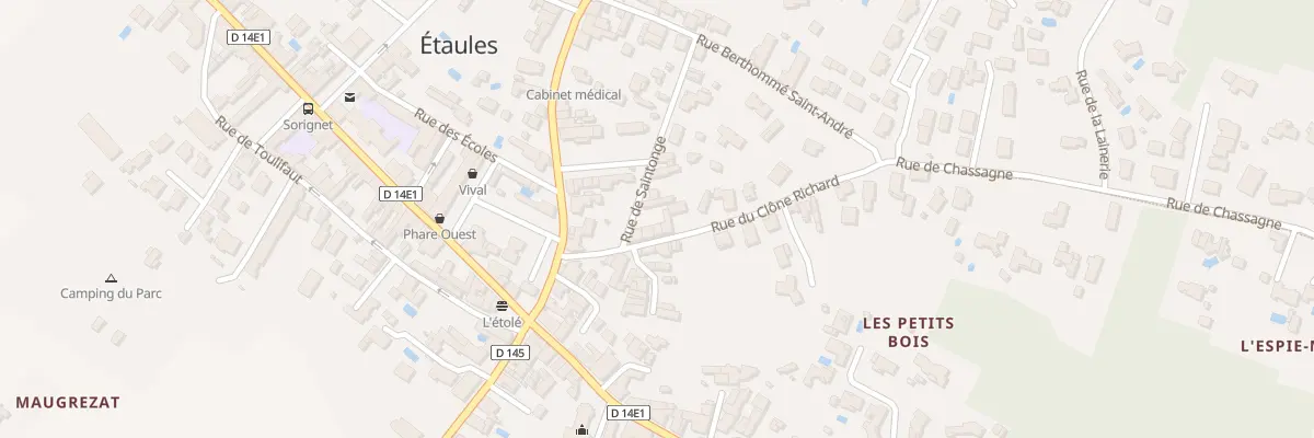 Plan du 7 Rue du Clône Richard à Étaules