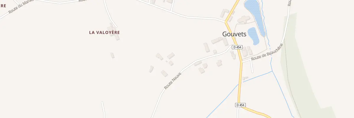 Plan du 8 Rte Neuve à Gouvets