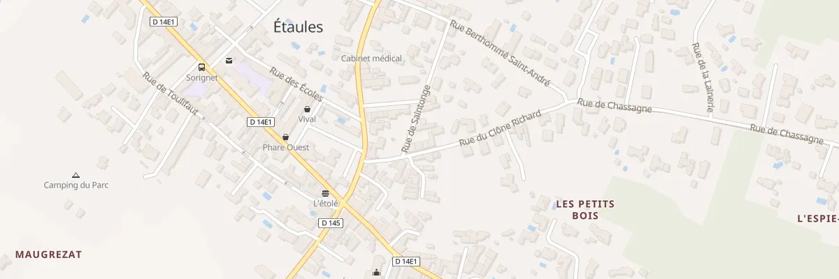 Plan du 5 Rue du Clône Richard à Étaules