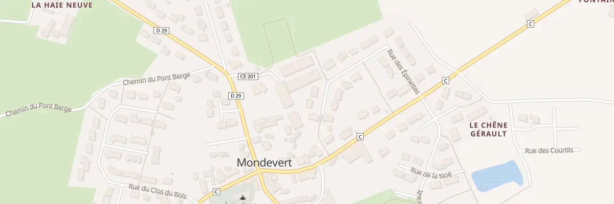 Plan du 26 Rue des Epinettes à Mondevert