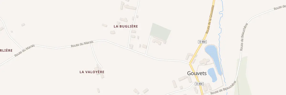 Plan du 1 Imp des Écoles à Gouvets