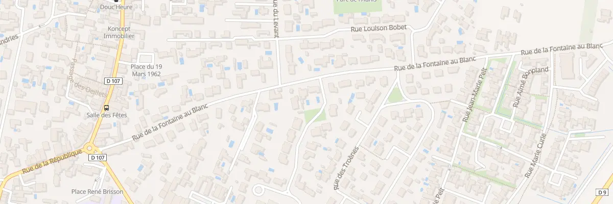 Plan du 24 Rue de la Fontaine au Blanc à Saint-Xandre