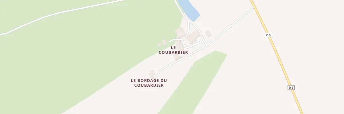 Plan du 9 Le Coubarbier à Tiffauges