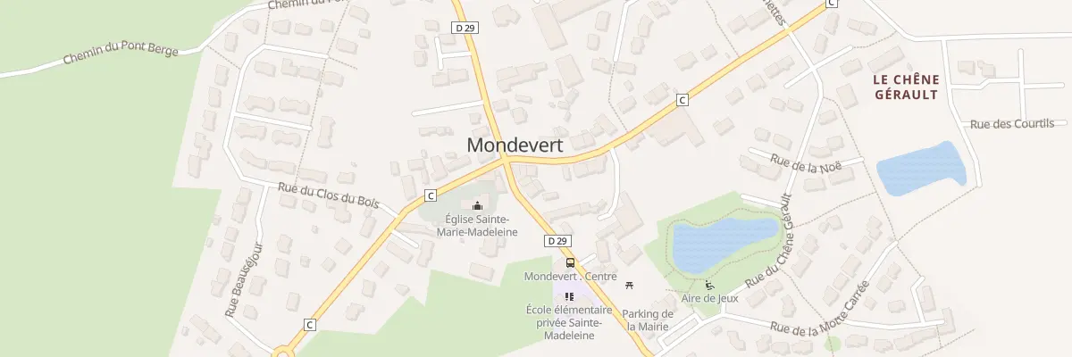 Plan du 3 Rue de la Foret à Mondevert