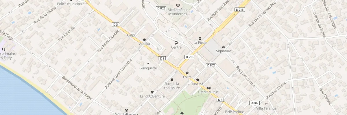 Plan du 222 Bd de la République à Andernos-les-Bains