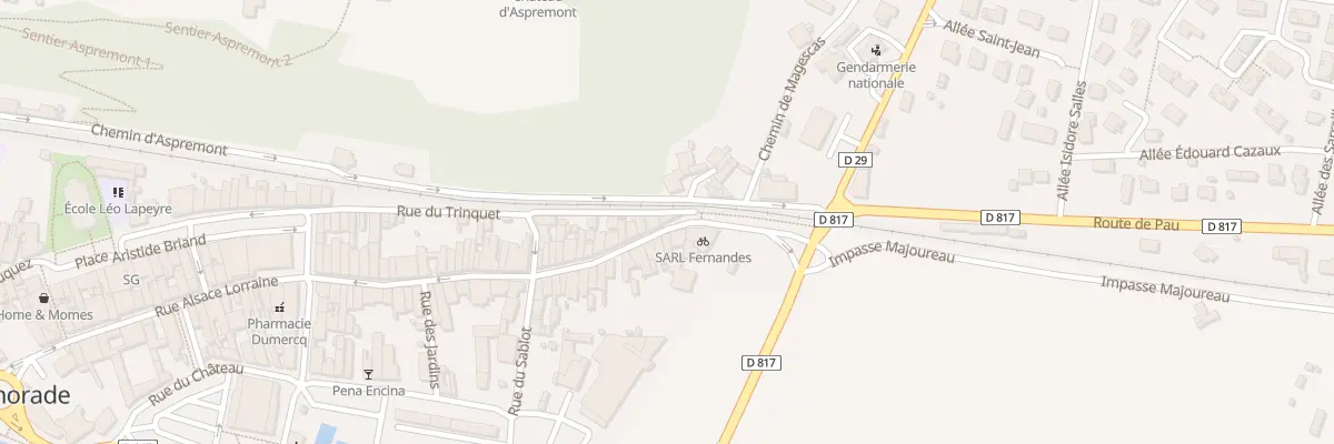 Plan du 287 Rue Lembarry à Peyrehorade