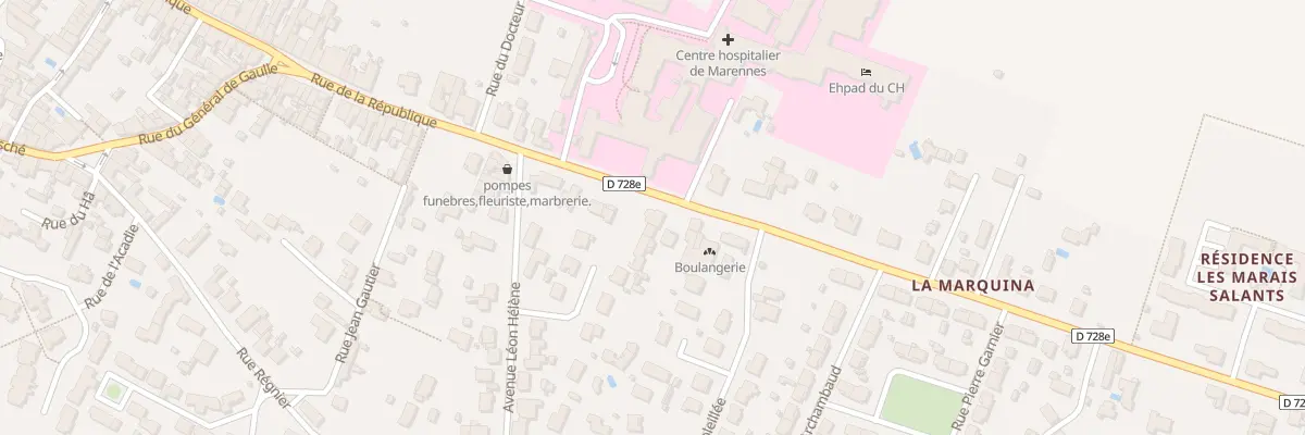 Plan du 12 Av Marechal Leclerc à Marennes-Hiers-Brouage