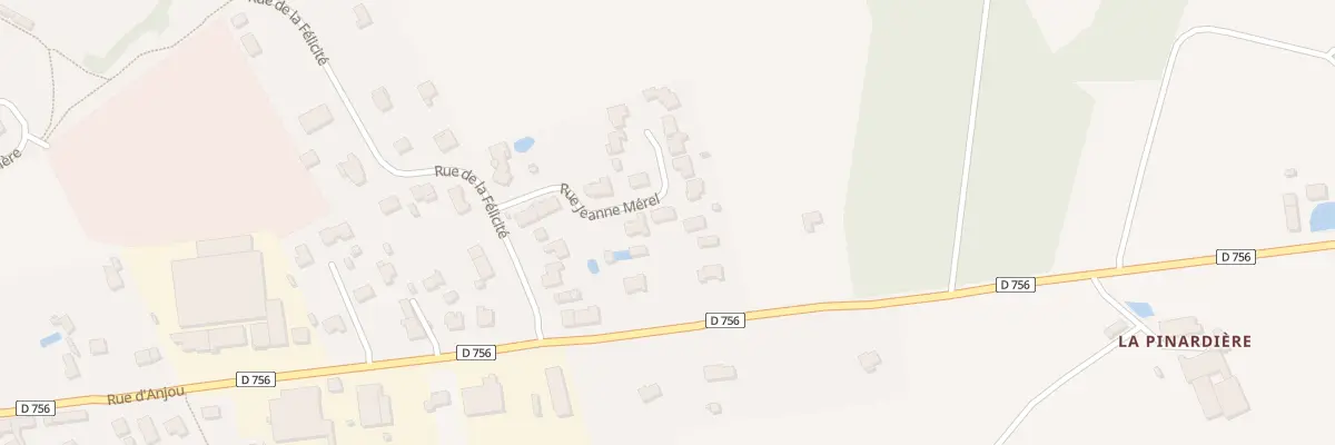 Plan du 8 Rue Jeanne Merel à Beaupréau-en-Mauges