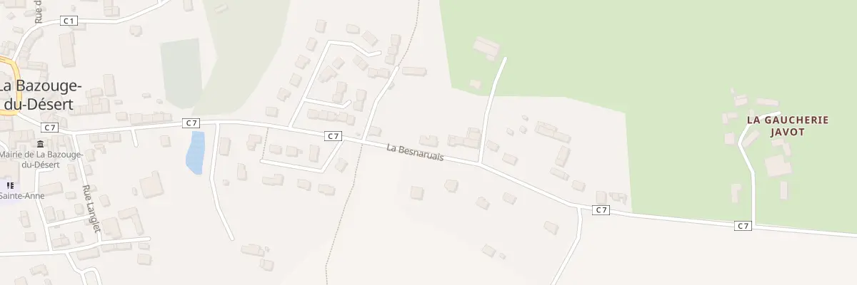 Plan du 2 La Besnaruais à La Bazouge-du-Désert