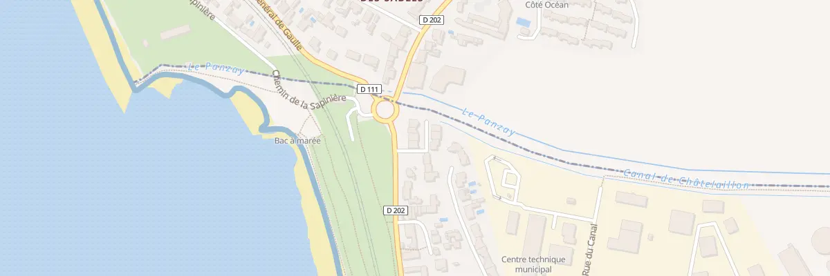Plan du 1 Av d’Angoulins à Châtelaillon-Plage