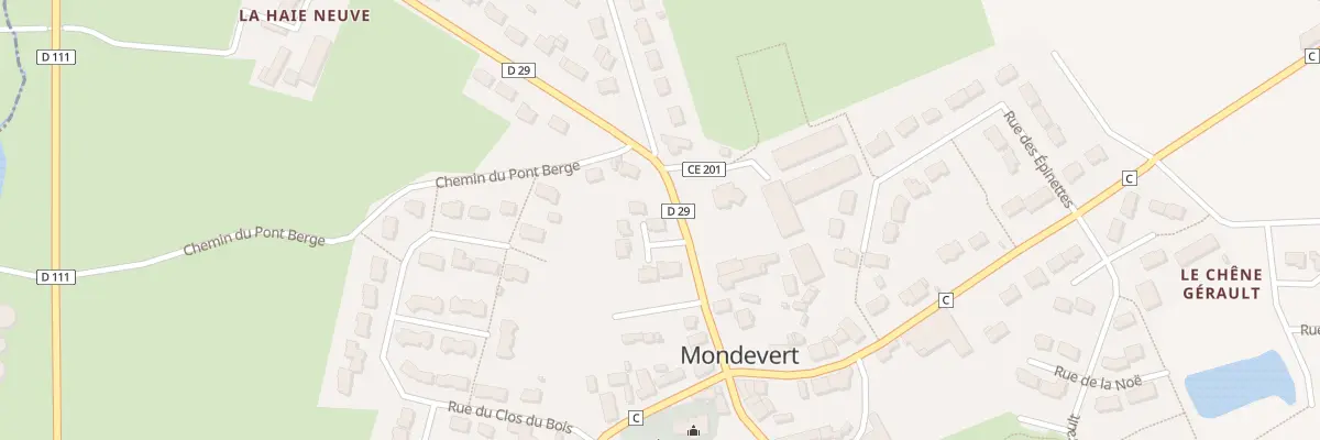 Plan du 6 Rue du Chene à Mondevert