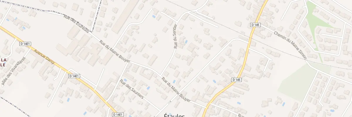 Plan du 6 Rue du Sentier à Étaules