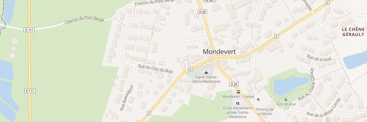 Plan du 12 Rue du Plessis à Mondevert